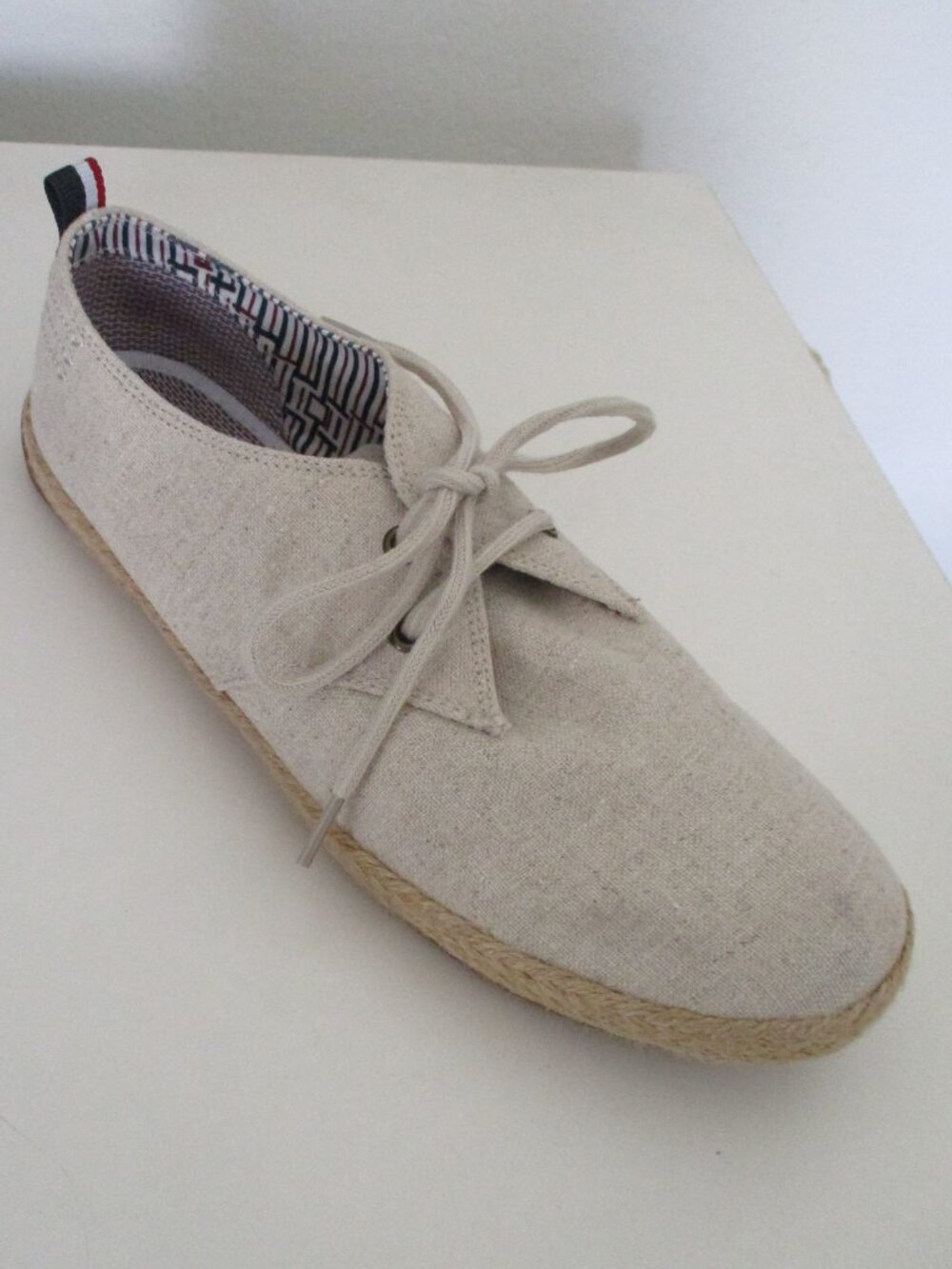 Ben Sherman Mens Linen Lace-up Casual Espadrille Shoe - Size 10M